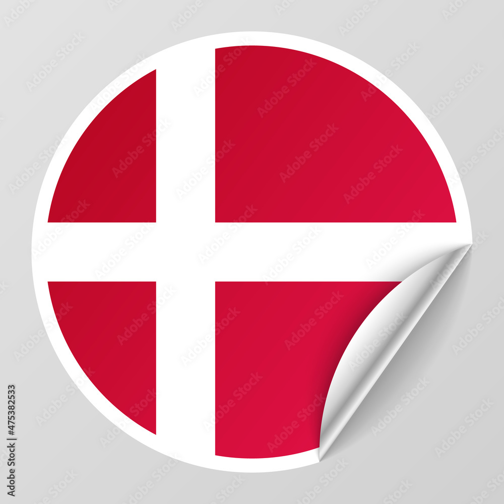 EPS10 Vector Patriotic background with Denmark flag colors.