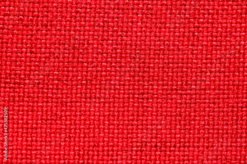 texture of red jacquard fabric of large weave