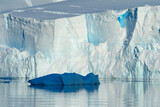 Iceberg with reflection in South Atlantic Ocean, Antarctica