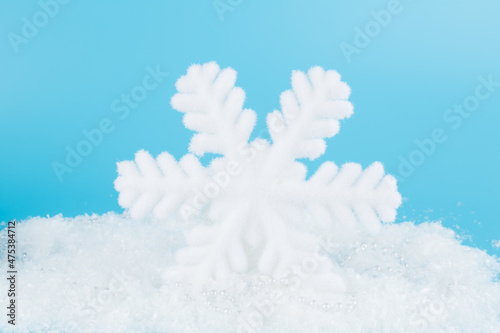 snowflake on white