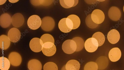 golden bokeh, christmas footage