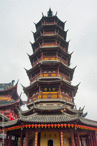 Pagoda in Nanchan Temple, Wuxi, Jiangsu Province, China