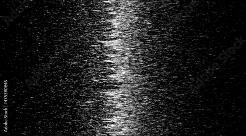 Vector abstract background of horizontal lines.Black white noise and random glitch effect.