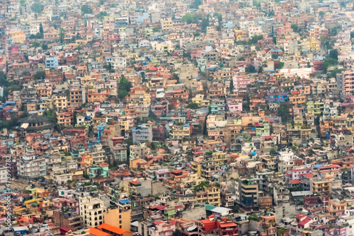 Aerial view of Kathmandu, Nepal
