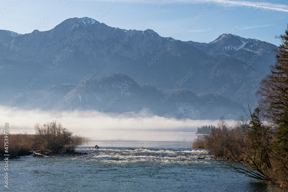 The Loisach and the Kochelsee in the Bavarian Alps