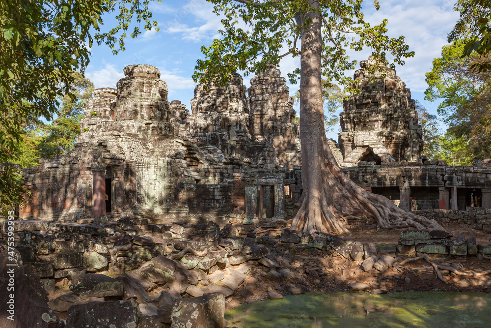 Ruins of a temple in the Angkor,