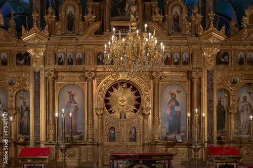 Historical bulgarian St. Stephen Church  Sveti Stefan Kilisesi  known as the Bulgarian Iron Church  is a Bulgarian Orthodox church in Balat  Istanbul  Turkey