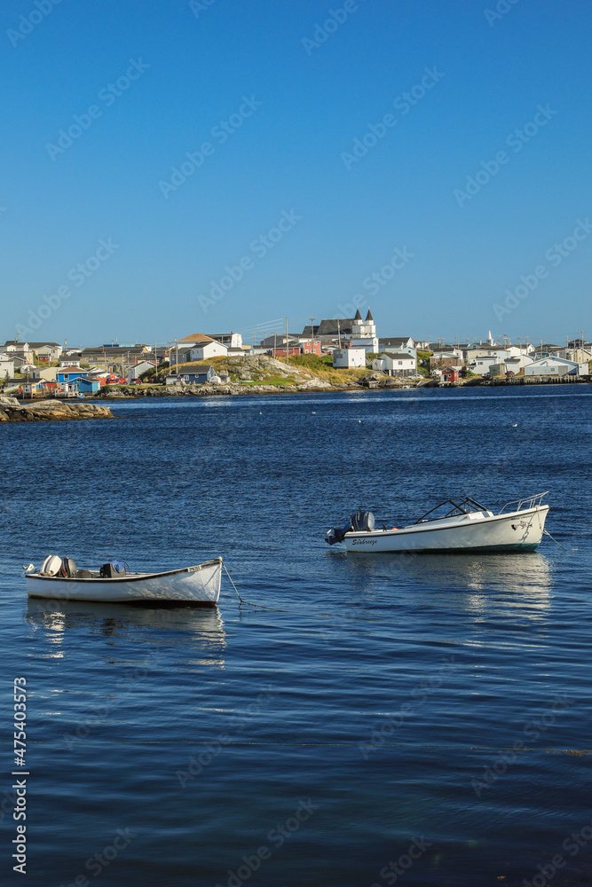 Canada, Newfoundland, two boats in Port aux Basques Harbor Canada, Newfoundland, two boats in Port aux Basques Harbor