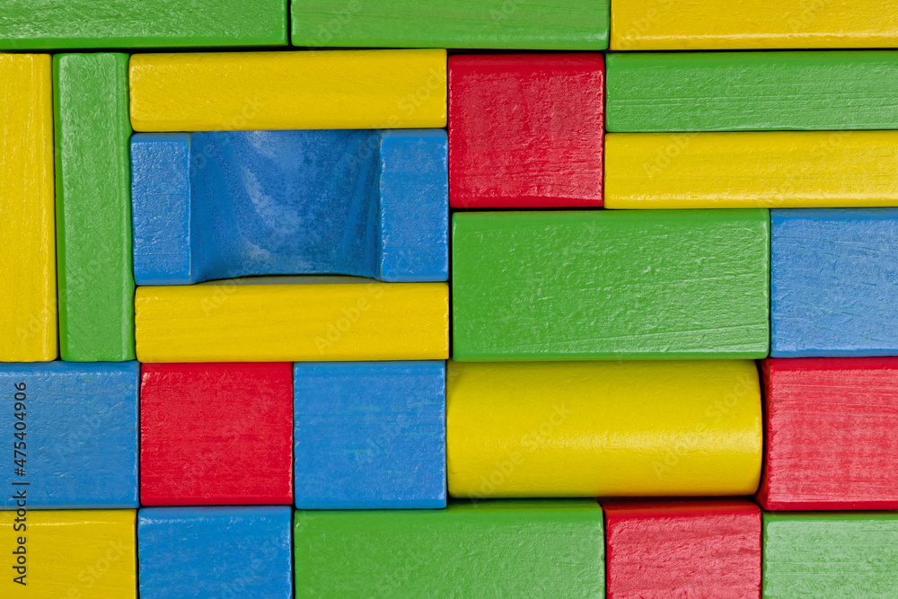 Viele bunte Holzbausteine Viele bunte Holzbausteine