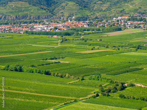 View towards the Danube from Gottweig Abbey, a UNESCO World Heritage Site, Wachau, Lower Austria