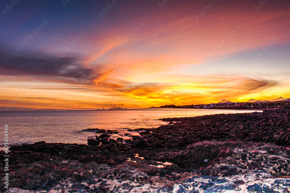 Zachód Słońca na Lanzarote 