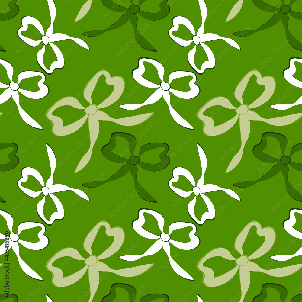 A seamless pattern on a square background is a ribbon bow A seamless pattern on a square background is a ribbon bow