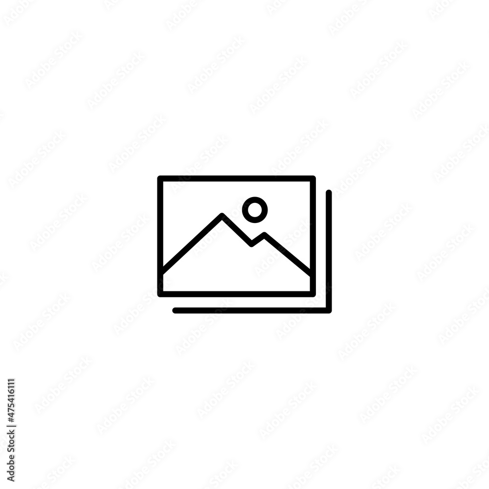 Picture icon, image file sign vector Picture icon, image file sign vector