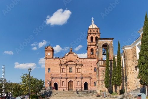 Church in the center of the magical town Tapalpa. Town of jalisco, mexico. photo