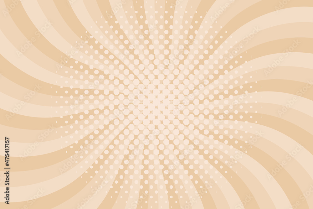 Fototapeta premium Vector background in comic book style with halftone. Retro pop art design.