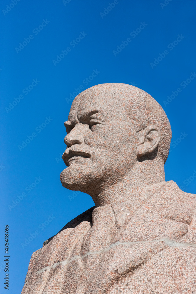 Statue of Lenin, Communist leader, Anadyr, Chukotka Autonomous Okrug, Russia