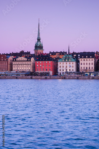 Sweden, Stockholm, Gamla Stan, Old Town, old town skyline, dawn © Danita Delimont