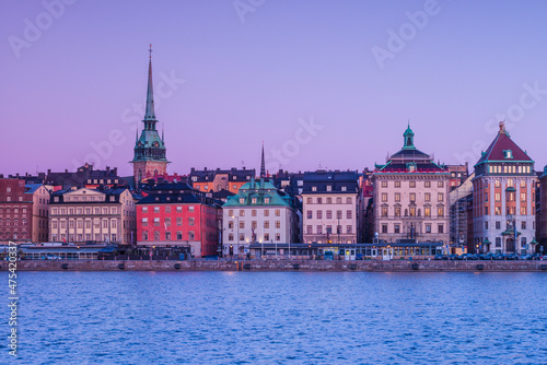 Sweden, Stockholm, Gamla Stan, Old Town, old town skyline, dawn © Danita Delimont