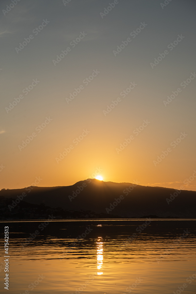 Sunrise, beautiful natural landscape in the city Sunrise, beautiful natural landscape in the city