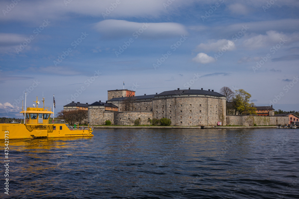 Obraz premium Sweden, Stockholm Archipelago, Vaxholm, Vaxholm Fortress, built 1544