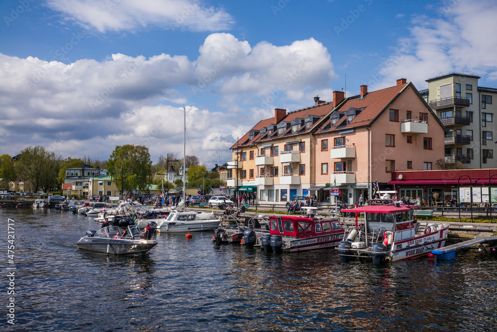 Sweden, Stockholm Archipelago, Vaxholm, Vaxholm Harbor