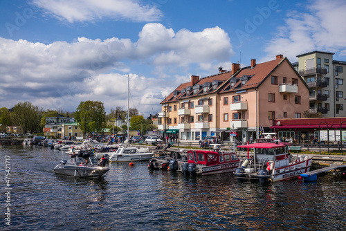 Sweden, Stockholm Archipelago, Vaxholm, Vaxholm Harbor photo
