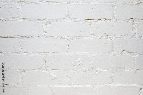 Plain white brick wall background