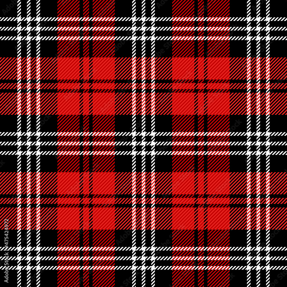 Christmas Red Plaid Scottish Backpack