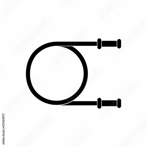 skipping rope icon. skipping rope vector sign symbol
