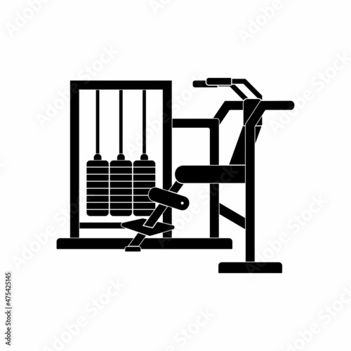 crunch machine icon, crunch machine vector sign symbol