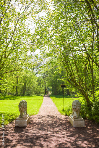 Sweden, Oland Island, Borgholm, Solliden Slott palace, Swedish Royal Family summer palace, palace gardens, springtime photo