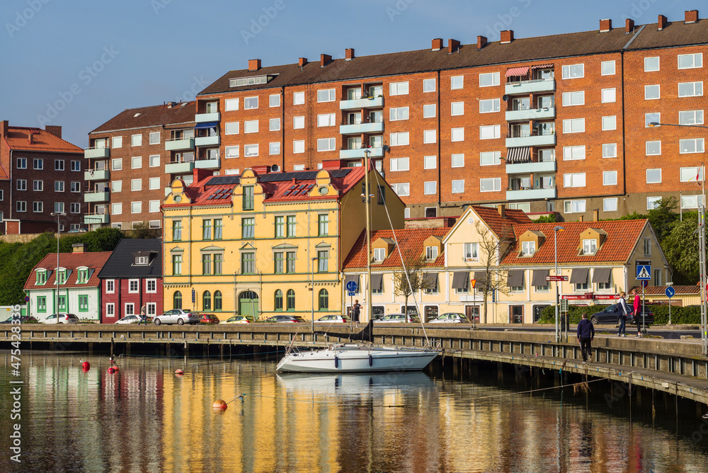 Southern Sweden, Karlskrona, skyline from Stakholmen Island