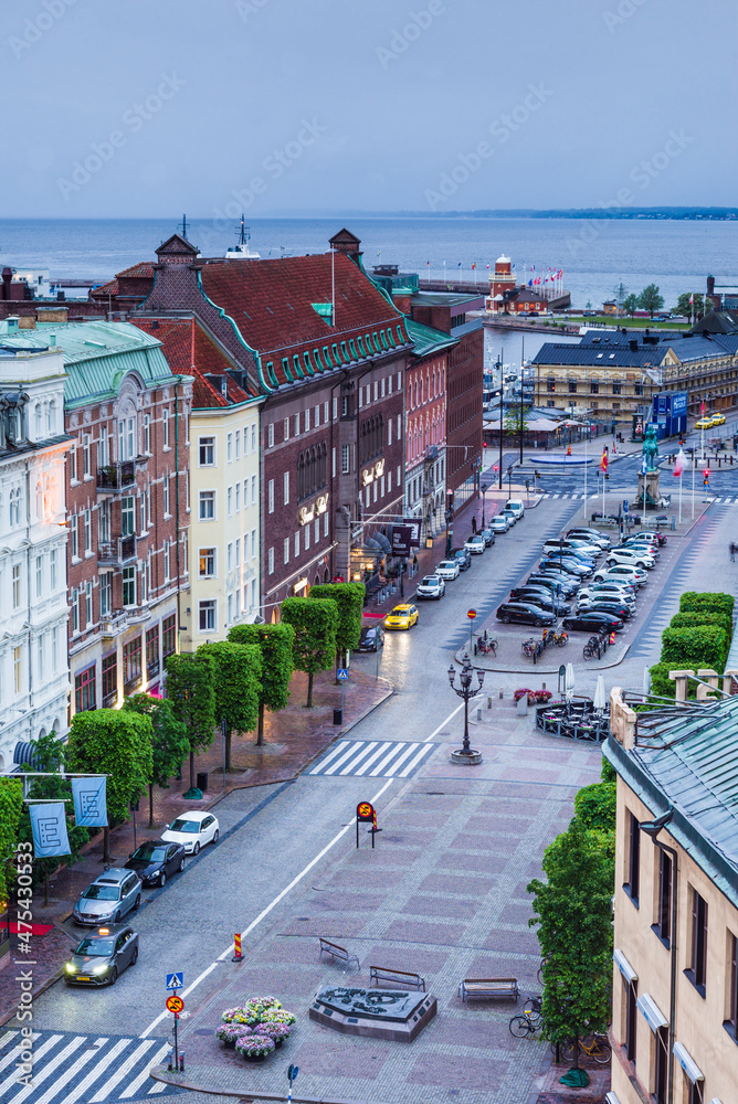 Sweden, Scania, Helsingborg, town view
