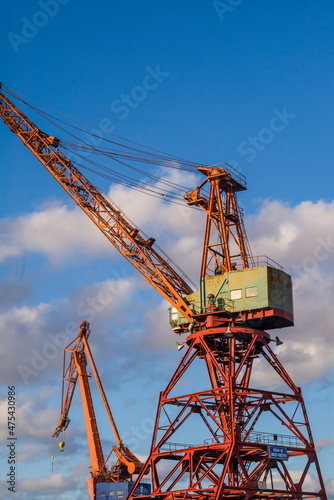 Wallpaper Mural Sweden, Vastragotland and Bohuslan, Gothenburg, shipyard crane, city skyline Torontodigital.ca