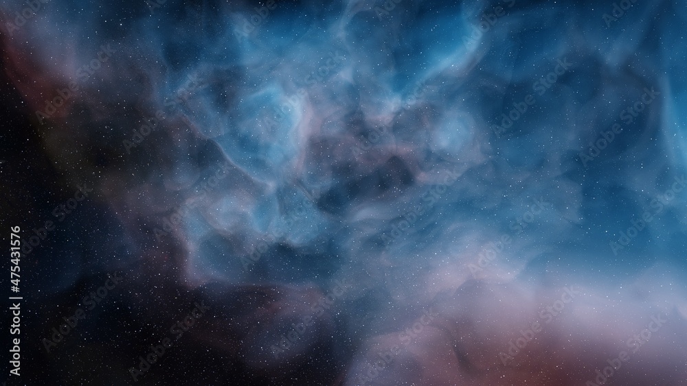 Deep space nebula 3d illustration Deep space nebula 3d illustration