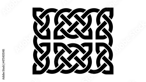 Celtic Art Knotwork Panel for Jewelry or Tatto Design photo