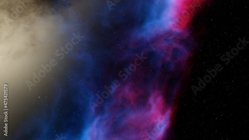 Fototapeta Naklejka Na Ścianę i Meble -  Deep space nebula 3d illustration