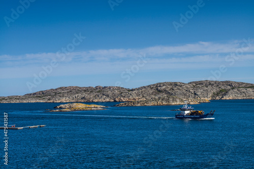 Sweden, Bohuslan, Tjorn Island, Kladesholmen, small coastal ferry © Danita Delimont