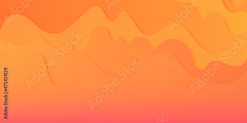 Abstract soft yellow pink red hills background. Colorful waves creative vector illustration. Colorful waves classy vector illustration. Abstract wavy background for banner, flyer, book cover, poster.