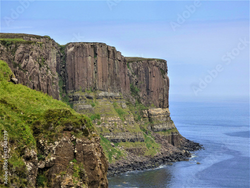 The rugged cliffs on Staffa, Scotland