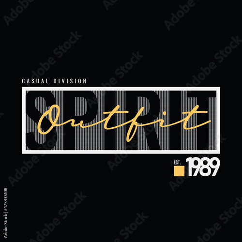 Vector illustration of letter graphic. SPIRIT, perfect for designing t-shirts, shirts, hoodies etc.
