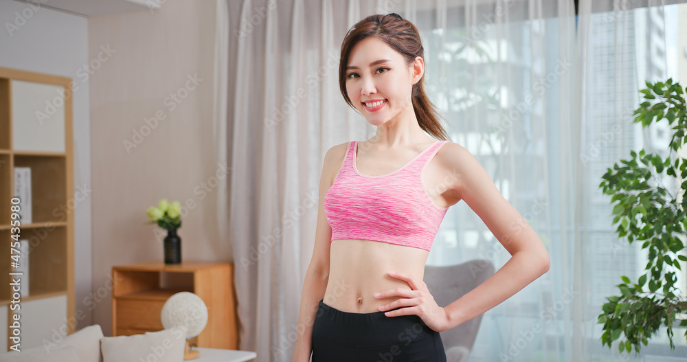 woman doing exercise at home woman doing exercise at home