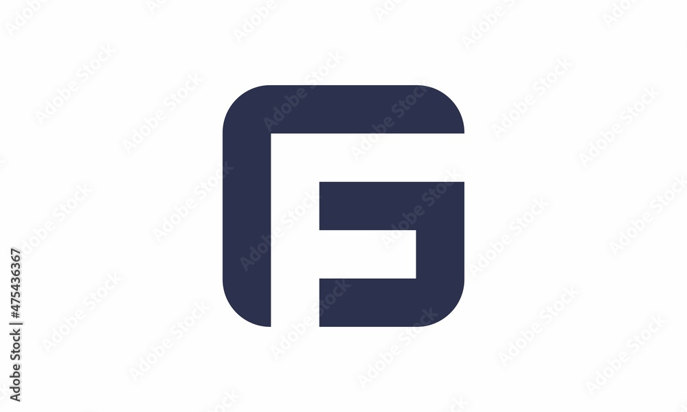 Fototapeta premium Letter FG / GF