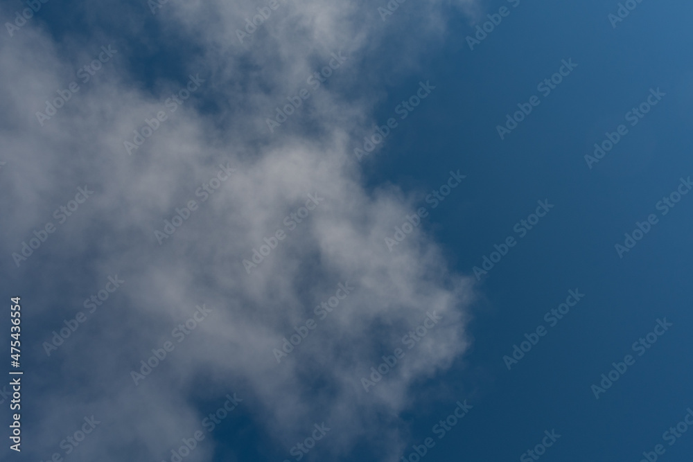 Clouds on Left with Blue Sky on Right