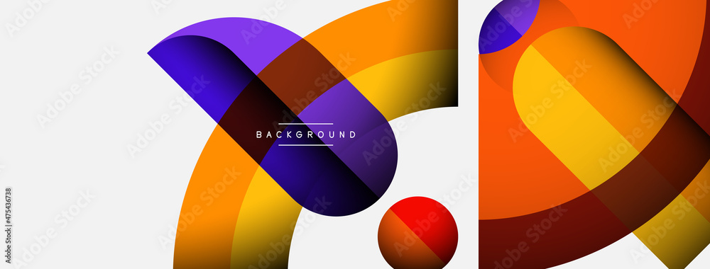 Trendy shapes, color minimal design composition, lines and shadows for wallpaper banner background or landing page Trendy shapes, color minimal design composition, lines and shadows for wallpaper banner background or landing page
