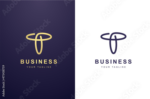 Initial Letter T Logo For Business or Media Company.