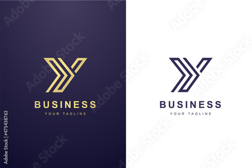 Initial Letter Y Logo For Business or Media Company.
