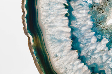 Fotobehang Kristal Close-up van gesneden rotskristallen  © Danita Delimont