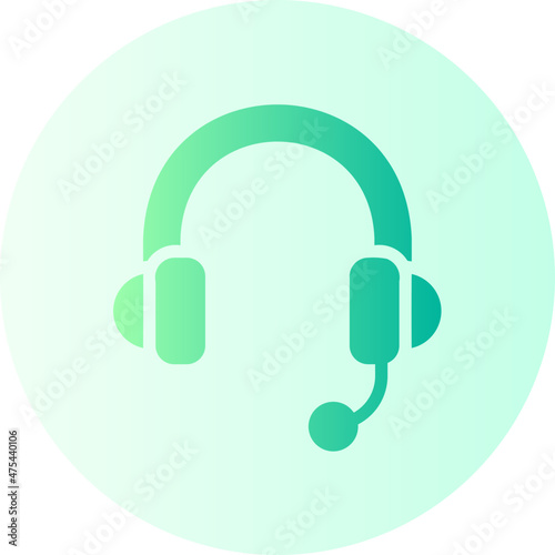 headphones gradient icon