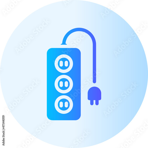 power socket gradient icon